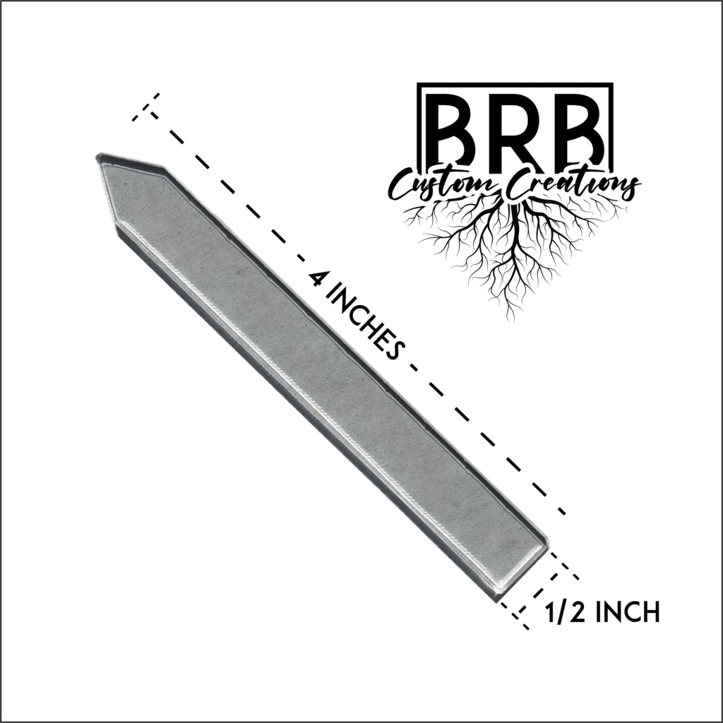 4"x 1/2" Acrylic Tags