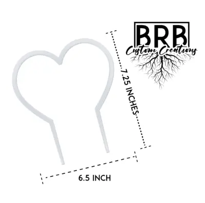 7.25" TALL HEART TRELLIS