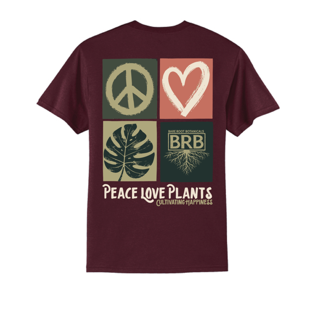 BRB Peace, Love, Plants Tee - Port & Company Core Blend